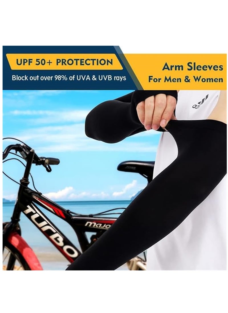Generic - Arm Sleeves, SUN UV Protection Ice Sleeves for Driving Cycling Golf Basketball Warmer Cooling Arm Sleeves - Image 1