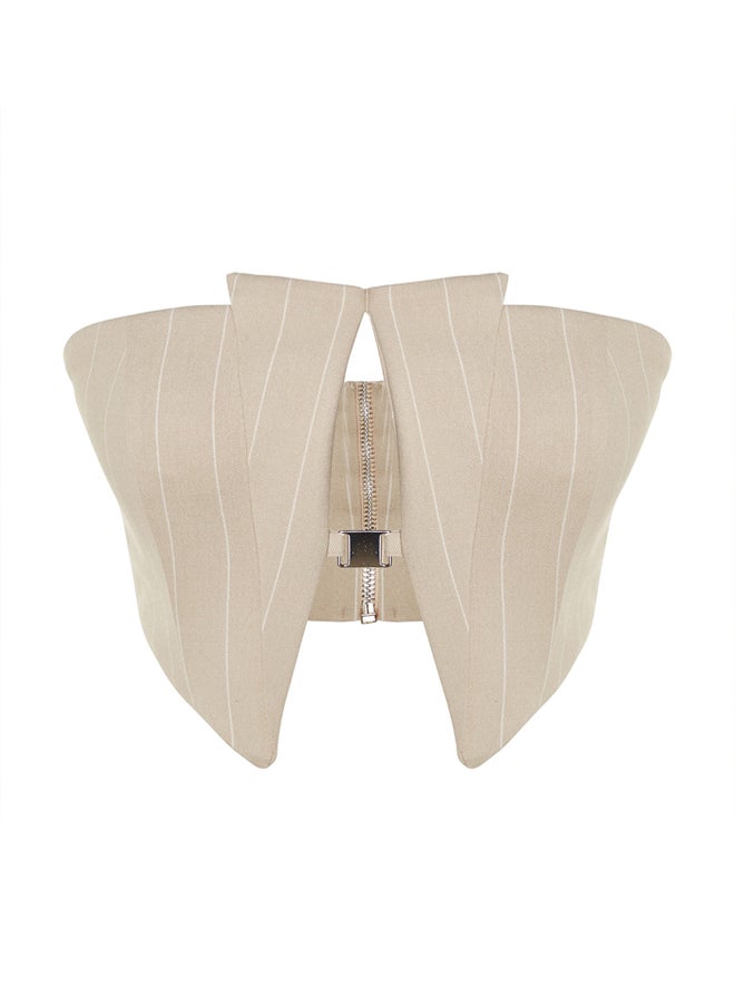 trendyol - Crop Lined Woven Accessory Bustier TPRSS23BS00049 - Image 1