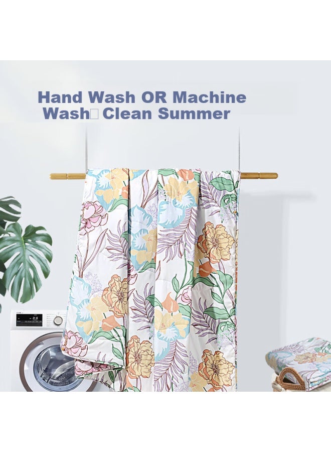 Fuanna Antibacterial Air-conditioning Quilt With Seven-hole Fiber Double Queen Size Thin Quilt Core 3kg 230*229cm - Image 2