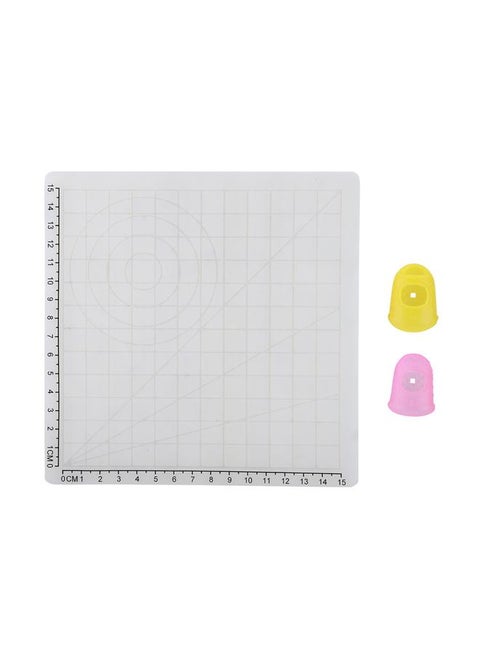 3D Printing Pen Silicone Design Mat MultiShaped Basic Template with Heat Proof Finger Cap(A)