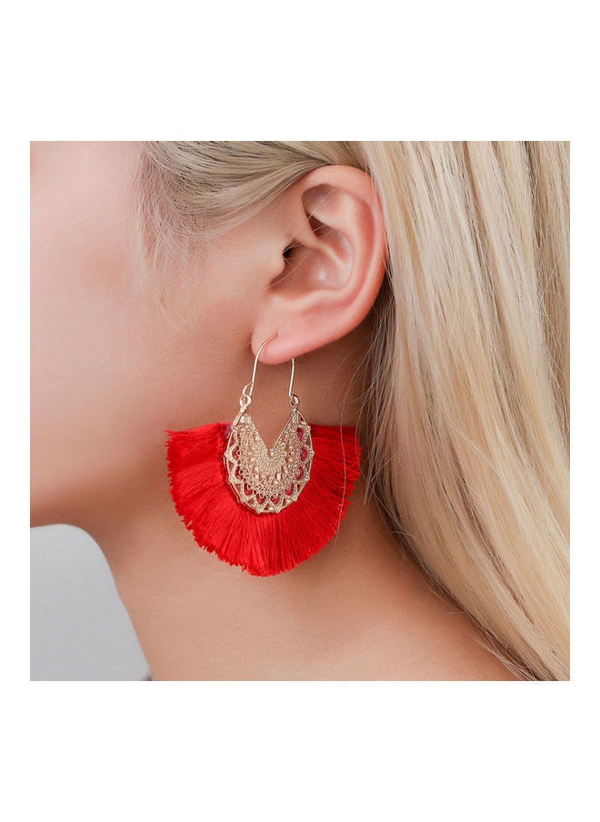 NIBEMINENT - Fan Shaped Hoop Earrings - Image 1