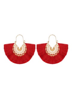 Fan Shaped Hoop Earrings