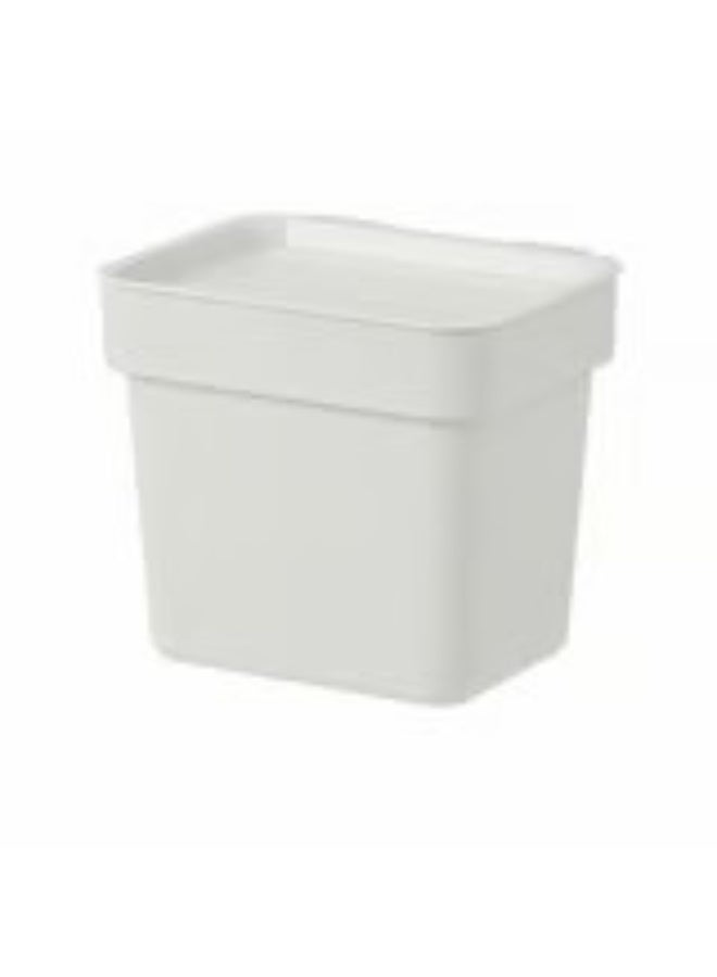 Bin with lid light grey 3 l - Image 1