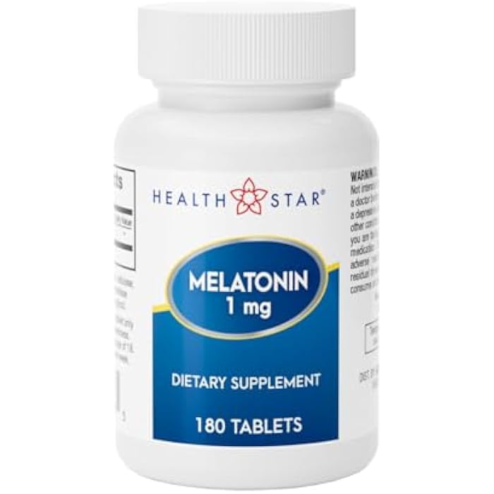 GeriCare Melatonin 1mg Sleep Support Supplement, Gentle Nighttime Sleep Aid, Non-Habit Forming, Helps Promote Relaxation & Restful Sleep, Jet Lag Recovery, and Better Nighttime Rest, 180 Tablets - Image 1