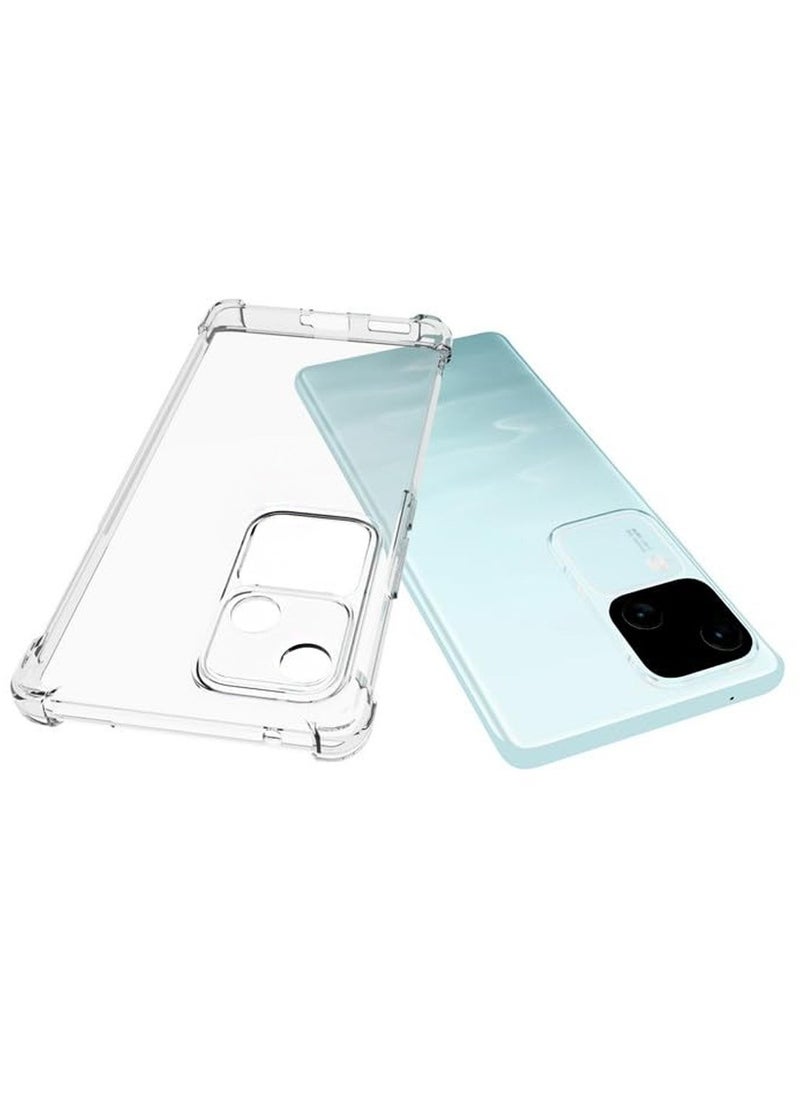 Techie Vivo V30 5G TPU Bumper corner ultra slim clear case Shockproof anti fingerprint transparent protective back cover  - Image 3