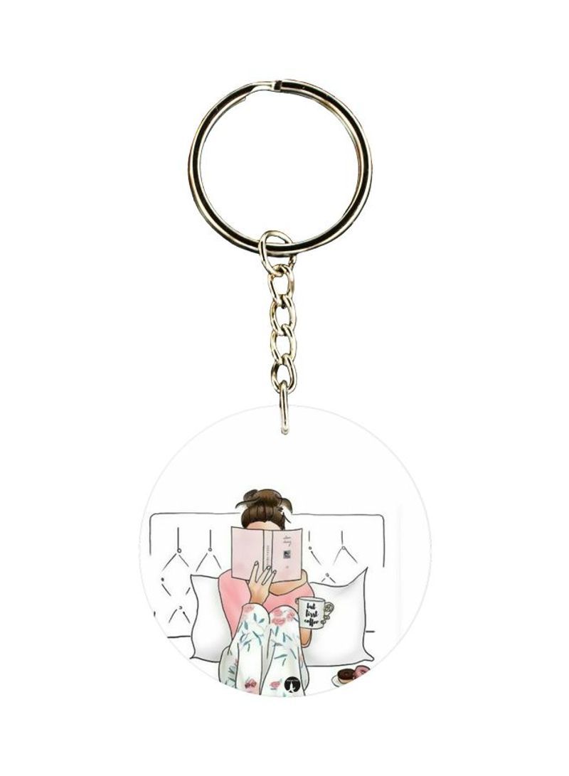 Single Sided Character Printed Keychain