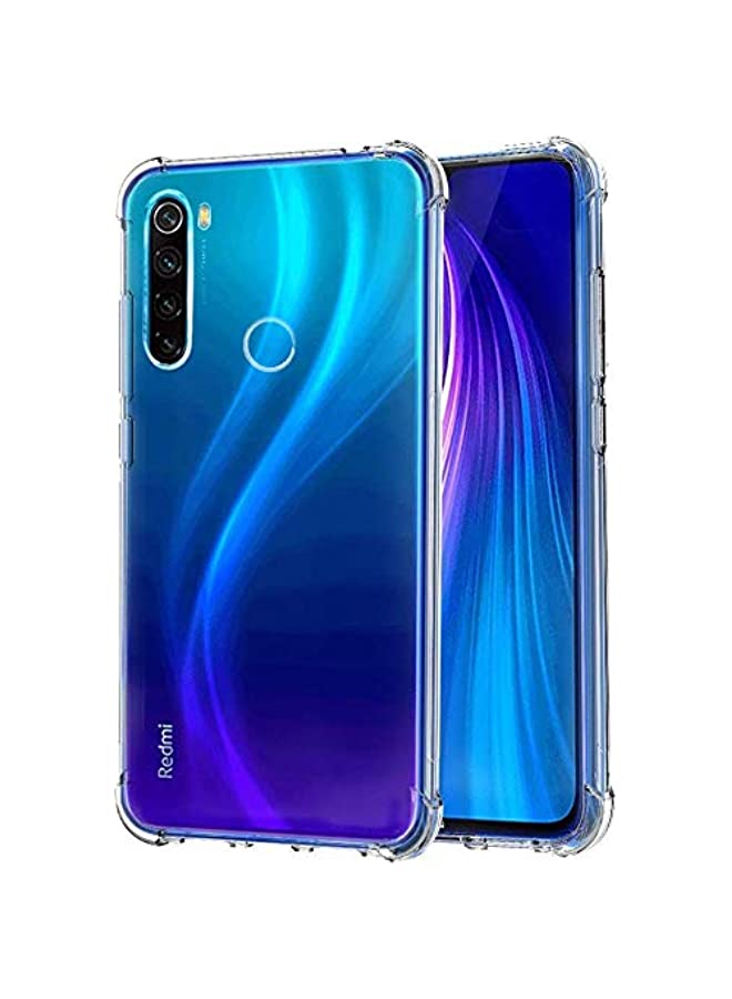 IAF Anti Drop Shockproof with Bumper Corners with Air Cushion Technology TPU Back Cover Case for Xiaomi Mi Redmi Note 8 - Transparent