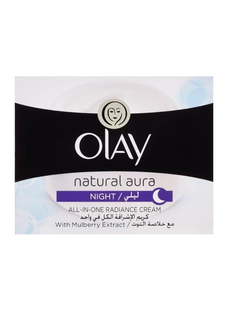 Olay Natural Aura Nourishing Repair Night Cream 50g - Image 1