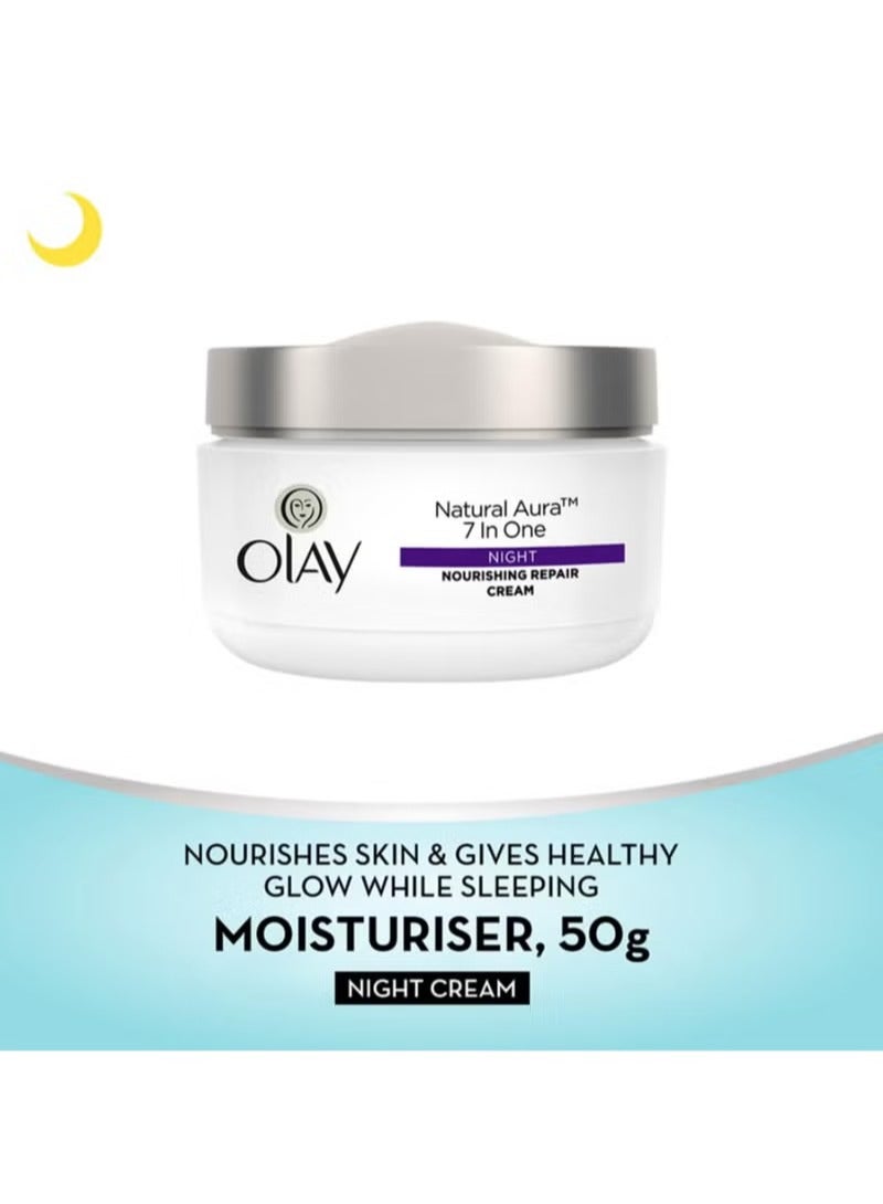 Olay Natural Aura Nourishing Repair Night Cream 50g - Image 2