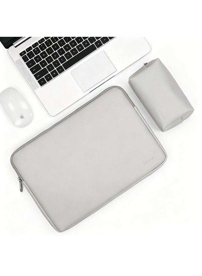 QIYUE Laptop Sleeve 13/13.3/14 Inch with Power Bag, Slim Protective Case Compatible with Apple MacBook Air 13, MacBook Pro 13/14, Huawei MateBook 13/14/D14/D15, Lenovo IdeaPad 14, ThinkPad 14, ThinkBook 14, HP Pavilion 14, HP Envy 14, Dell XPS 13, Inspiron 14, Simple Bag for Men u0026 Women - Image 1