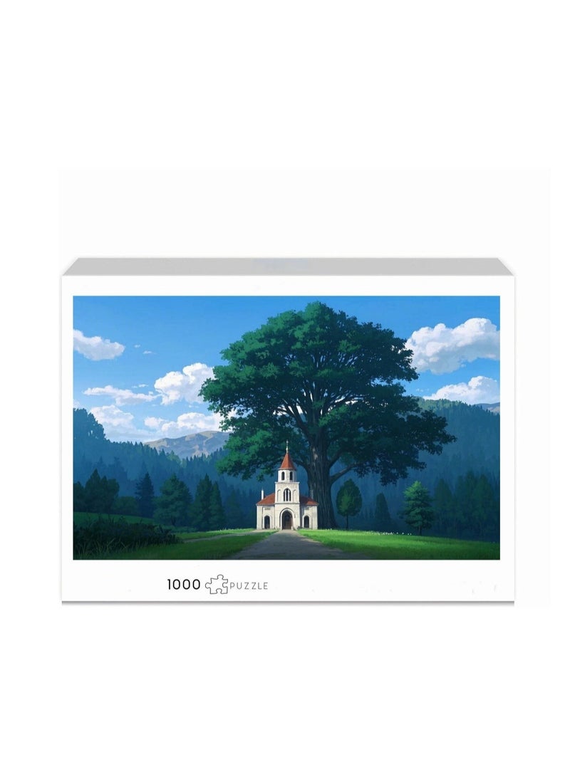 Anna 1000-Piece Colorful Jigsaw Puzzle - Basel Comic Cartoon Landscape Art for Adults & Kids | Educational, Decorative Family Game Toy - Image 1