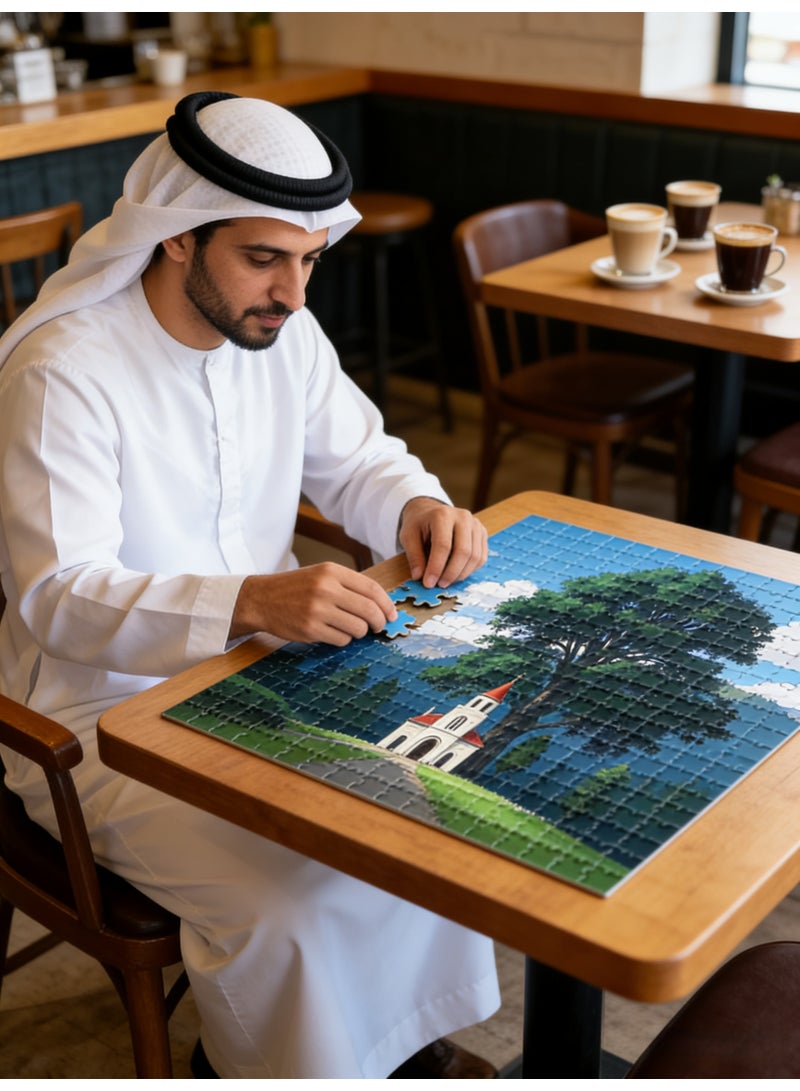 Anna 1000-Piece Colorful Jigsaw Puzzle - Basel Comic Cartoon Landscape Art for Adults & Kids | Educational, Decorative Family Game Toy - Image 3