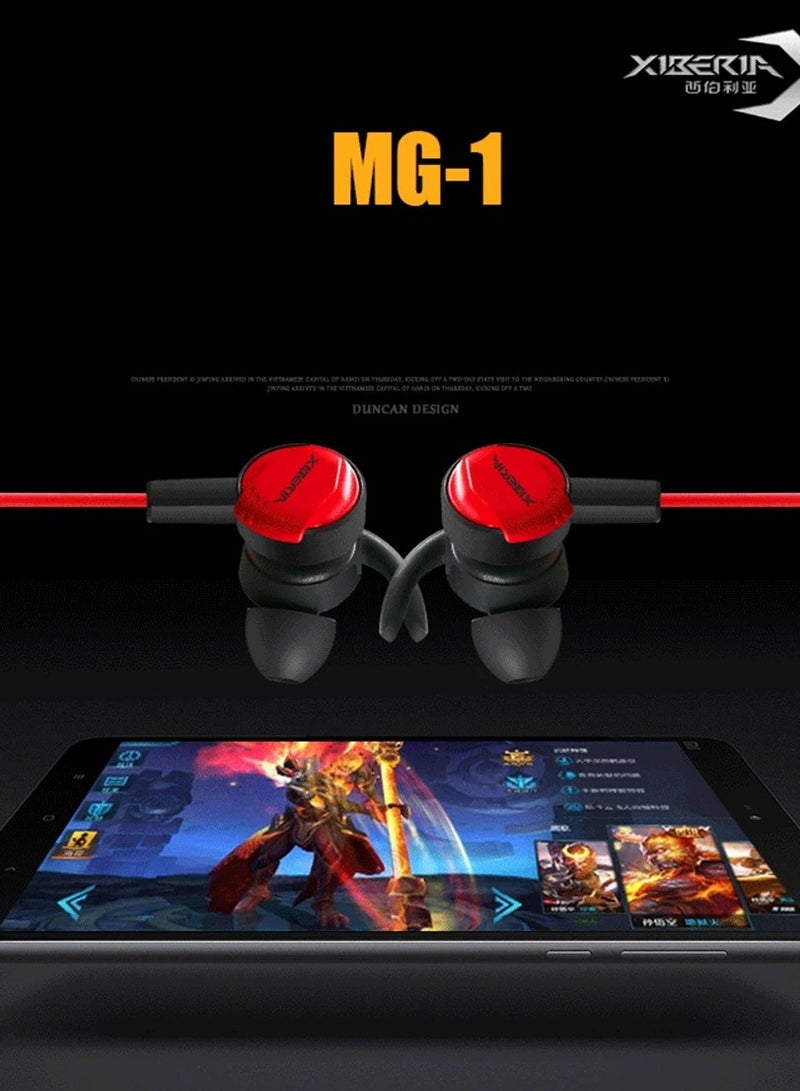 Xiberia MG-1 Wired Gaming Headset Stereo Bass Gaming Headphones with Detachable Noise Cancelling 4D Vibration 7.1 Surround Stereo Sound Light with External Sound Card Volume Control and Mic - Image 3