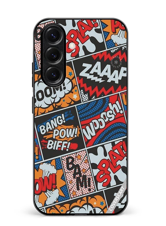 VR CREATIVE Protective Case Cover For Samsung Galaxy S25 Plus Pop Art Design Multicolour
