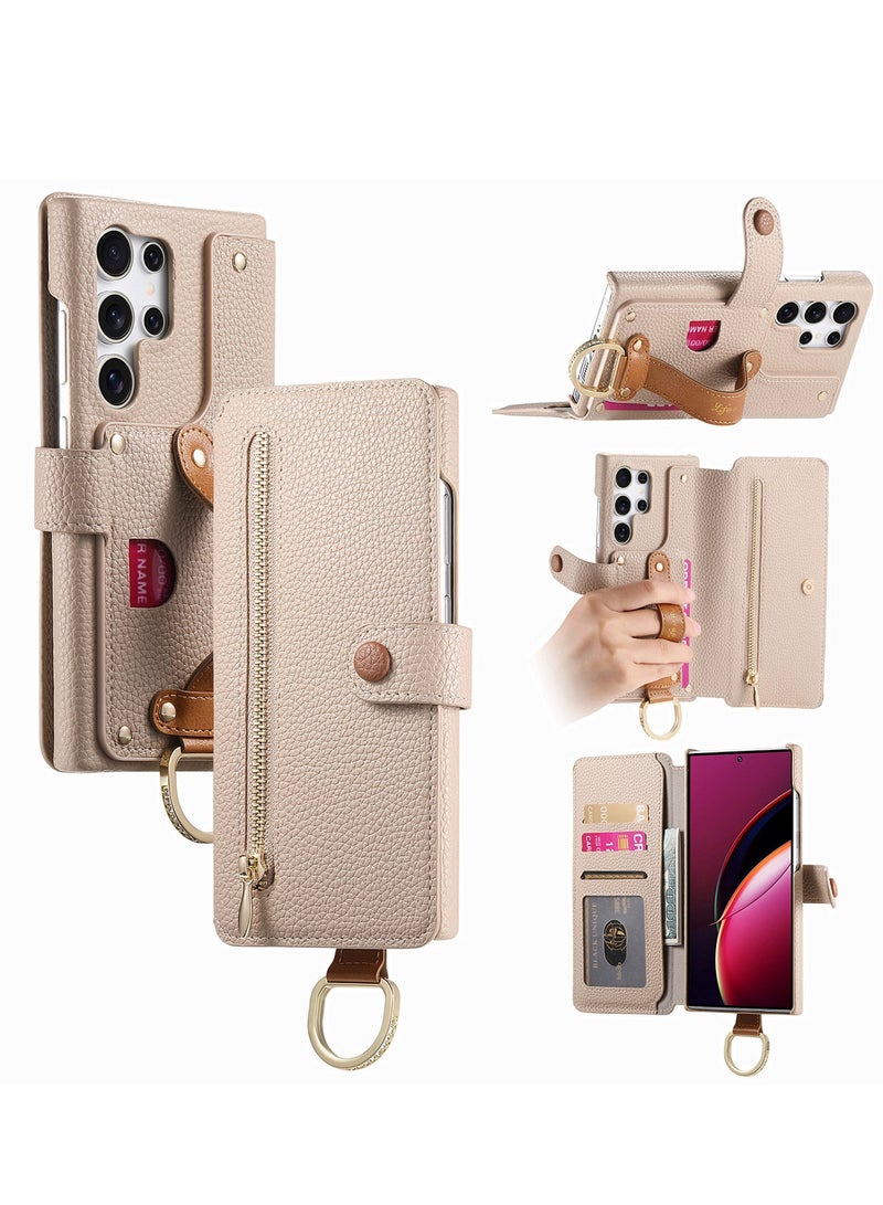YANCI Samsung Galaxy S24 Ultra phone case, Samsung Galaxy S24 Ultra wallet case with card holder, Samsung Galaxy S24 Ultra phone case, leather flip phone case suitable for Samsung Galaxy S24 Ultra - Image 1