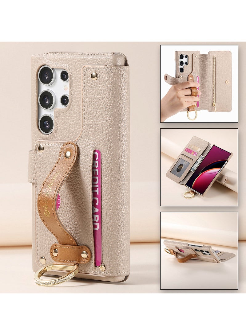 YANCI Samsung Galaxy S24 Ultra phone case, Samsung Galaxy S24 Ultra wallet case with card holder, Samsung Galaxy S24 Ultra phone case, leather flip phone case suitable for Samsung Galaxy S24 Ultra - Image 2