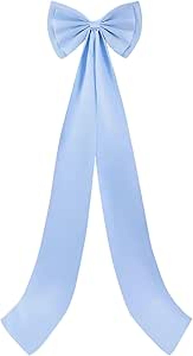 Large Blue Satin Bow Wedding Backdrop Wall Decor Photography Prop 74 8 Inch - Image 1