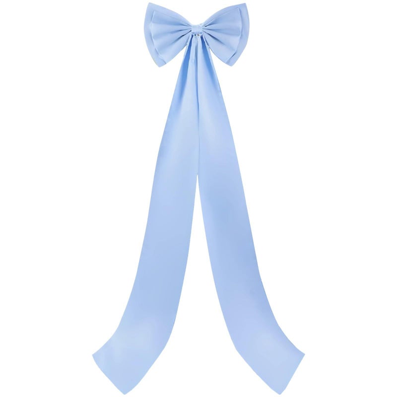 Large Blue Satin Bow Wedding Backdrop Wall Decor Photography Prop 74 8 Inch - Image 2