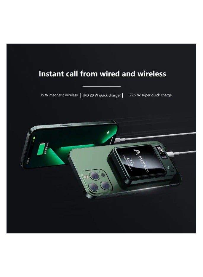 الغي اند كو بنك طاقة Magsafe 10000 مللي أمبير في الساعة  22.5 وات، شاحن محمول لاسلكي مع منفذ Mag Safe iPhone 15 Pro Max/iPhone 15 Plus/14/13/12 Series، أسود - Image 5