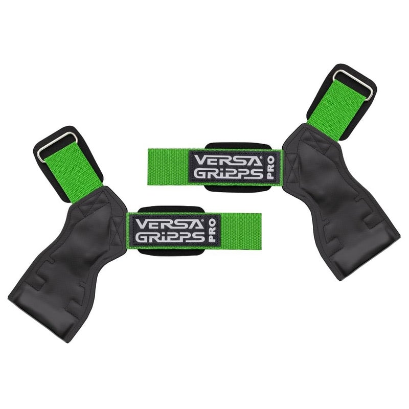 Versa Gripps Pro, Made in USA, Wrist Straps for Weightlifting Alternative, Best Training Accessory, SM, Lime - Image 1