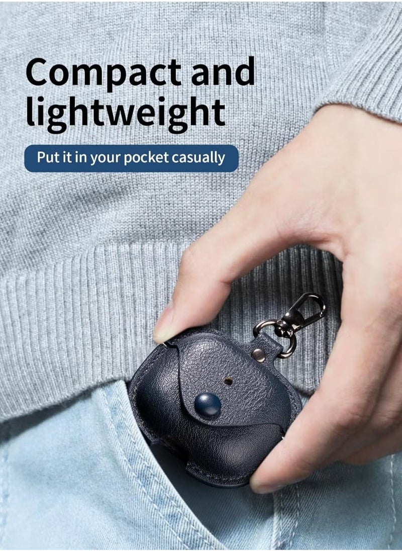 JAJEEK PU Leather Case Compatible with AirPods 4 2024 – Anti-Scratch Protective Cover with Keyring for AirPods 4, Premium Leather Case for AirPods 4 2024 - Image 3