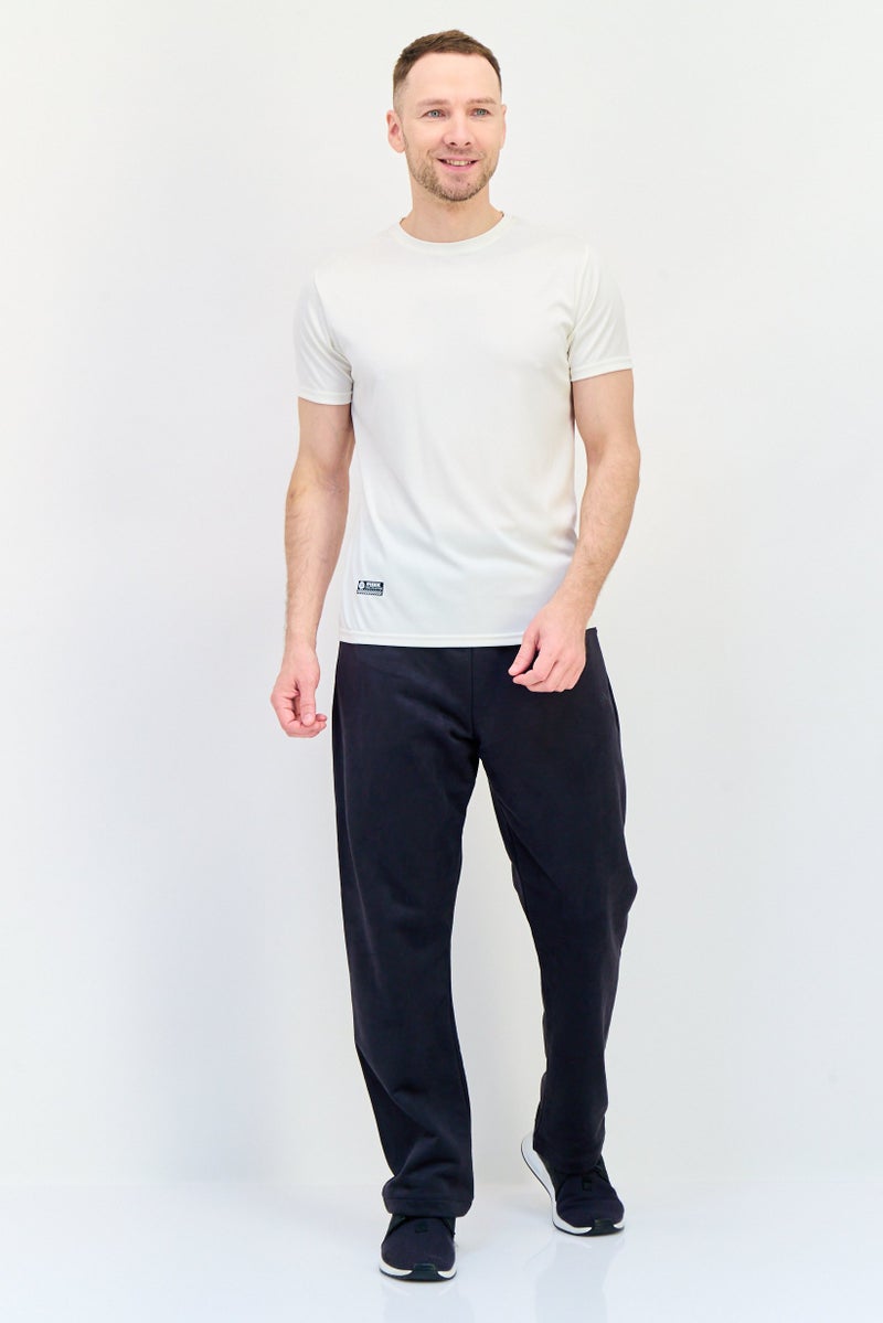 RBX Men Sportswear Fit Short Sleeves Running T-Shirt, Ivory  - Image 4