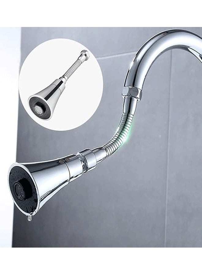 Generic 360-degree Rotating Faucet Aerator, Extended Kitchen Faucet Sprayer, Aerator, Splash Filter, Movable Water Saving Tap Faucet Extender Kitchen/Bathroom  - Image 1