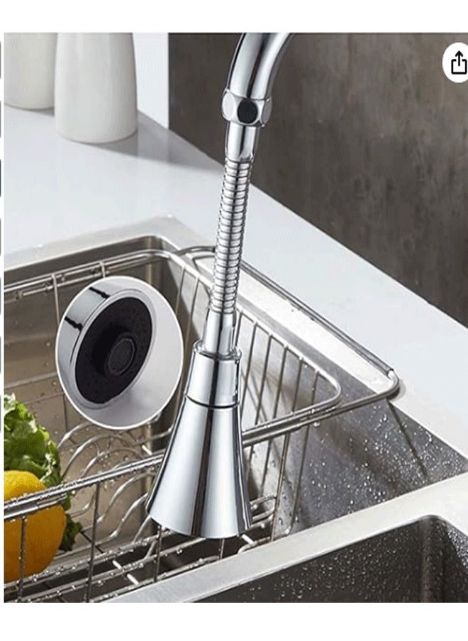 Generic 360-degree Rotating Faucet Aerator, Extended Kitchen Faucet Sprayer, Aerator, Splash Filter, Movable Water Saving Tap Faucet Extender Kitchen/Bathroom  - Image 3