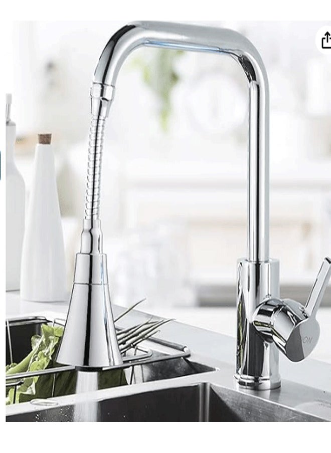 Generic 360-degree Rotating Faucet Aerator, Extended Kitchen Faucet Sprayer, Aerator, Splash Filter, Movable Water Saving Tap Faucet Extender Kitchen/Bathroom  - Image 4