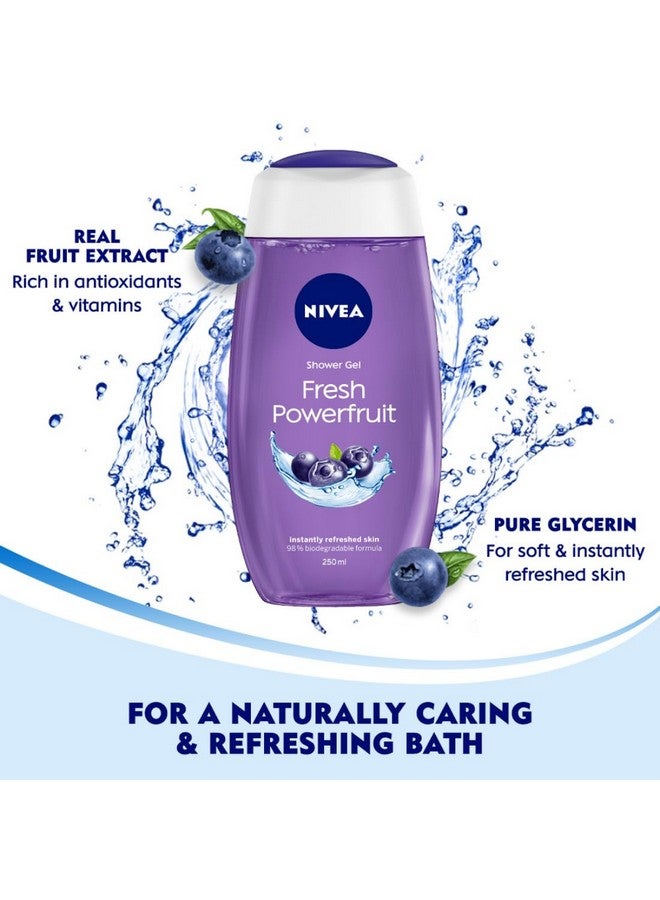 NIVEA Body Lotion 400ml & Powerfruit Shower Gel 250ml [Pack of 3] - Image 4