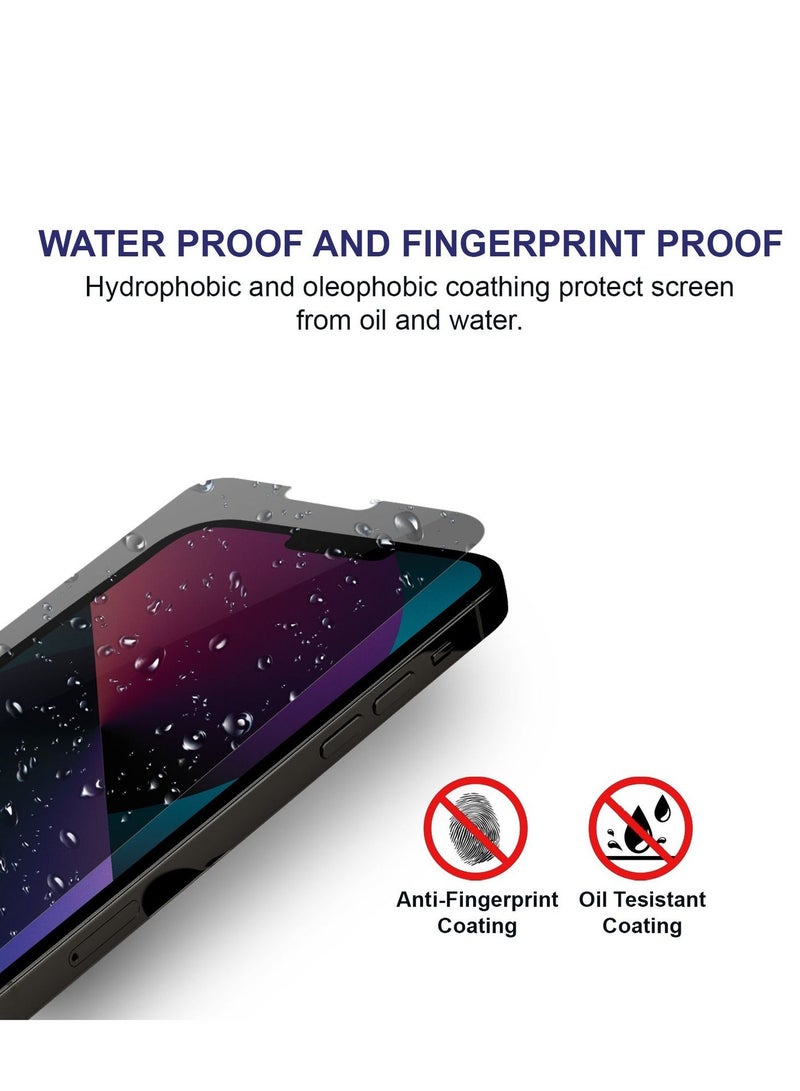 PRIMEEIGHT iPhone 13 Mini Privacy Screen Protector 5.4 Inch Display - Ultra Thin 9H Hardness Tempered Glass iPhone 13 Mini Pack of 2 - Easy to Install HD Privacy Screen. - Image 5