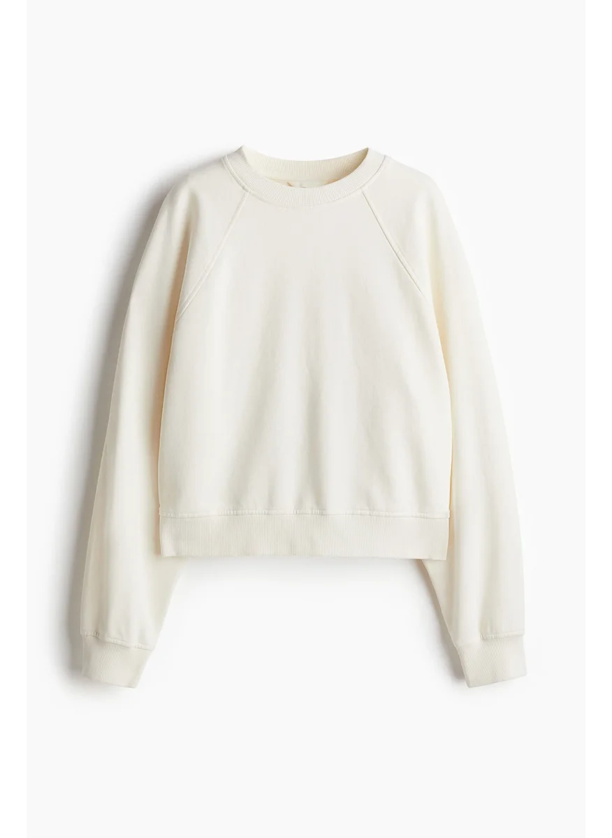 H&M Washed Cotton Sweatshirt