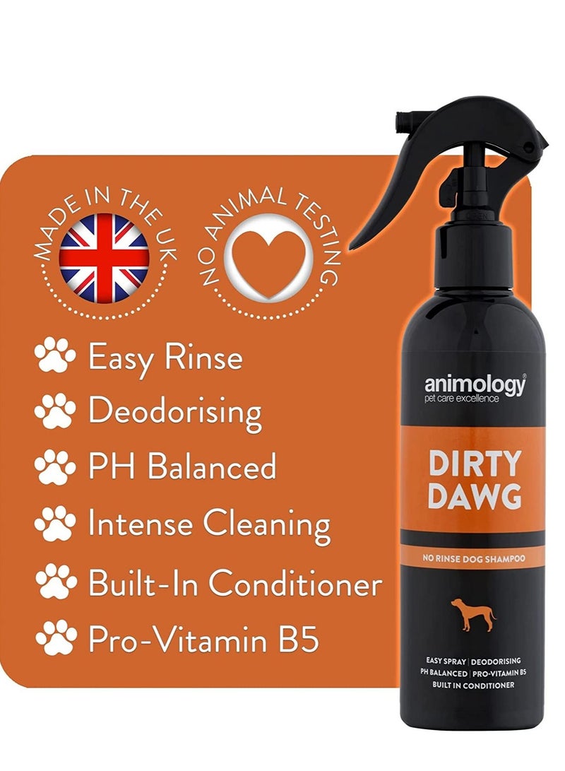 Animology Dirty Dawg No Rinse Dog Shampoo 250ml - Image 3