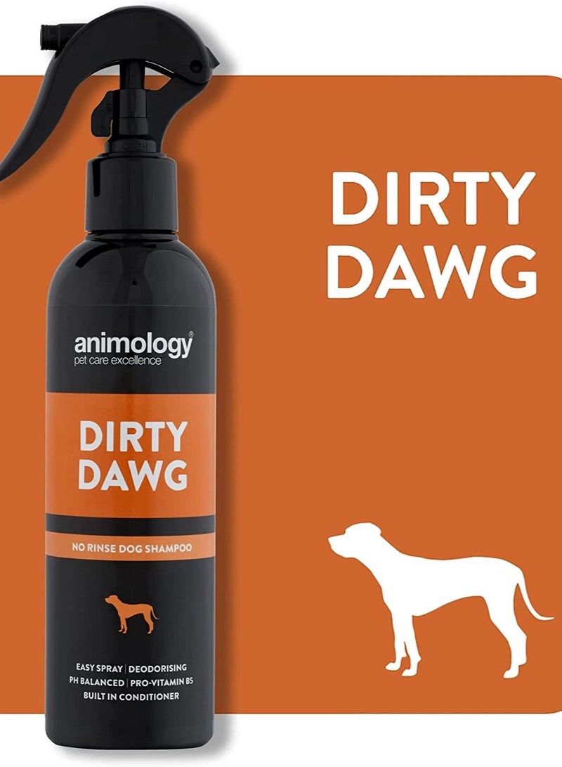 Animology Dirty Dawg No Rinse Dog Shampoo 250ml - Image 1