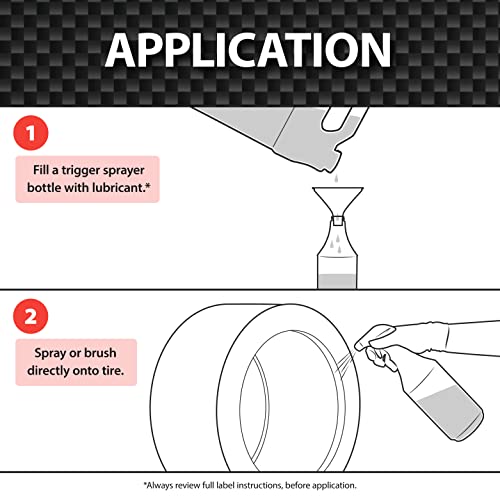 Malco Tire Mounting & Demounting Lubricant with Applicator - Automotive, Truck, Farm & Heavy-Duty Construction Tires/Improved Bead Seal/Rust Protection/Silicone & Soap Free / 1 Gal (102401) - Image 3