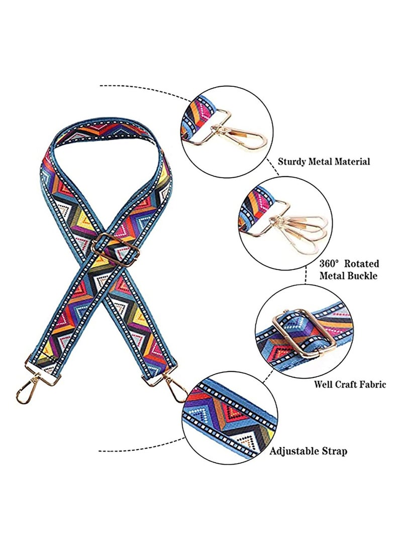 Generic - 5 Pcs Purse Strap Replacement Adjustable Wide Shoulder Crossbody Handbags Canvas Shoulder Bag Guitar Straps Belt - Image 1