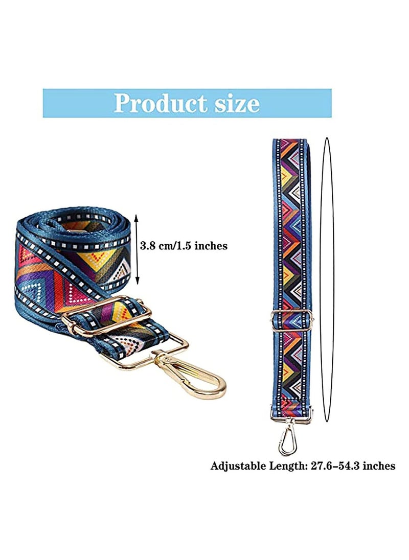 Generic - 5 Pcs Purse Strap Replacement Adjustable Wide Shoulder Crossbody Handbags Canvas Shoulder Bag Guitar Straps Belt - Image 1