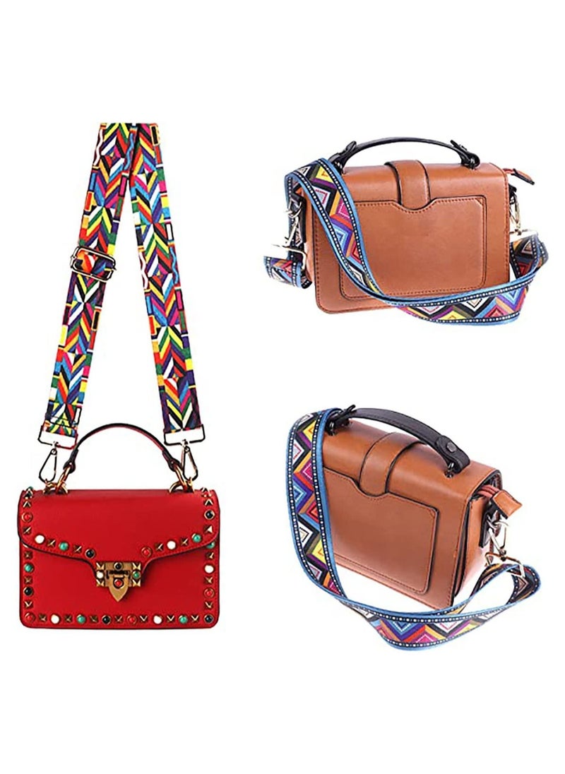 Generic - 5 Pcs Purse Strap Replacement Adjustable Wide Shoulder Crossbody Handbags Canvas Shoulder Bag Guitar Straps Belt - Image 1