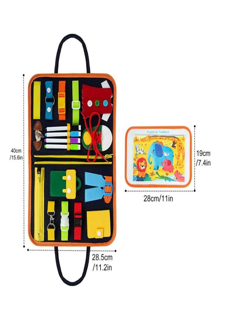 Toddler Busy Board Montessori Toy Sensory Travel Educational Toys for Learning Gift - Image 2