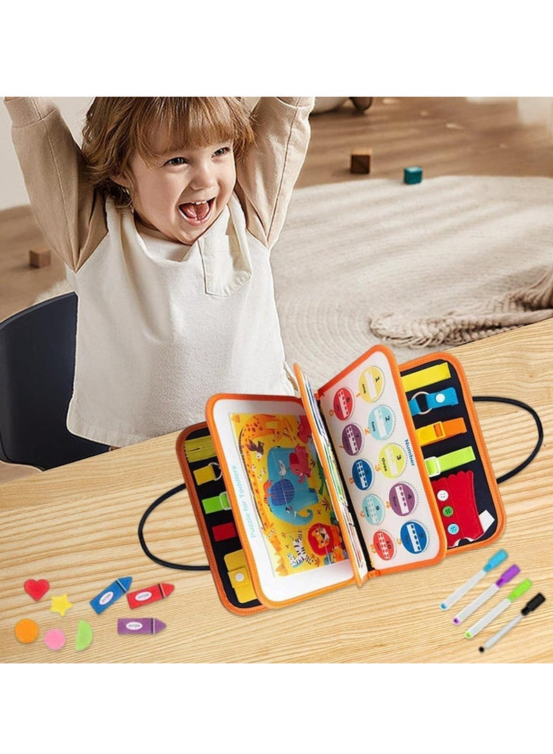 Toddler Busy Board Montessori Toy Sensory Travel Educational Toys for Learning Gift - Image 4