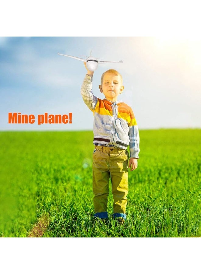 BooTaa Toy Airplanes, 2 Pack 20" Airplane Toys, Outdoor Kids Toys, Large Foam Plane Glider, Outside Toys, Birthday Gifts/Toys for 3 4 5 6 7 8 9 10 Year Old Boys Girls, Outdoor Yard Games for Kids - Image 2
