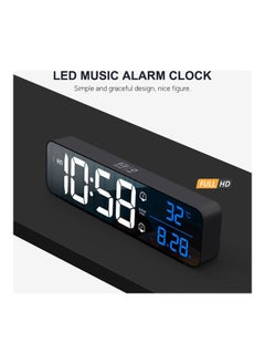 NIBEMINENT LED Digital Alarm Clock Black  - Image 5