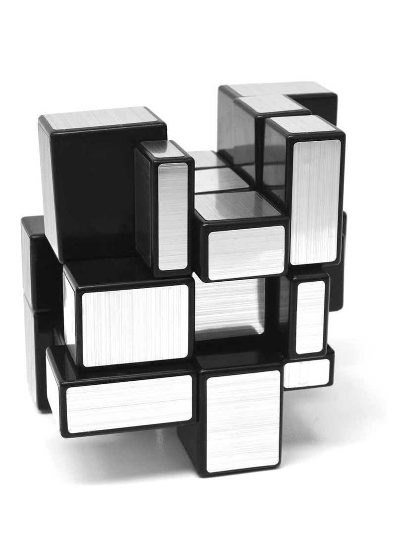 SYOSI Mirror Rubiks Cube SYOSI 3x3x3 Speed Cube Mirror Blocks Cube Different Shapes Silver Cube 57mm - Image 2