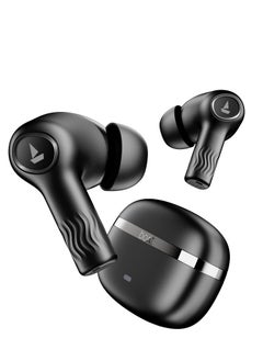 boAt Nirvana ion truly wireless in ear ear buds w/ 120 hours playback(24hrs/charge), crystal bionic sound w/dual EQ modes, quad mics ENx™ technology, in ear detection(charcoal black)