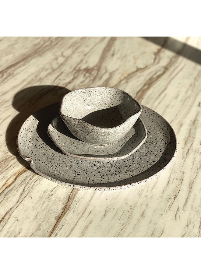 Home Pro طبق فخاري فضائي رمادي 27 سم - Image 3