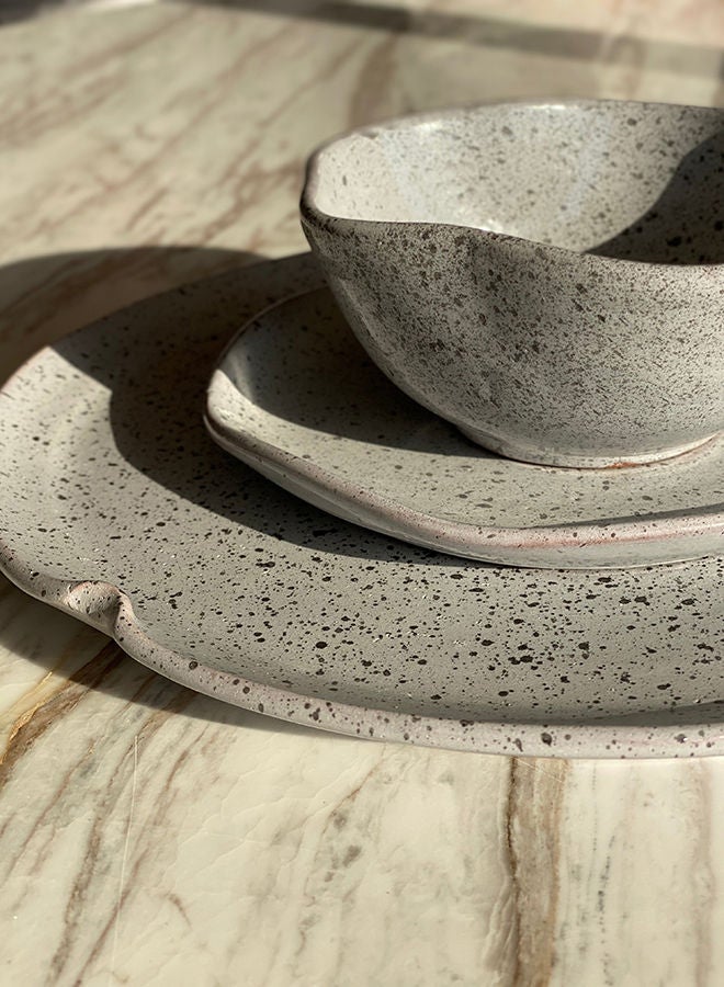 Home Pro طبق فخاري فضائي رمادي 27 سم - Image 5