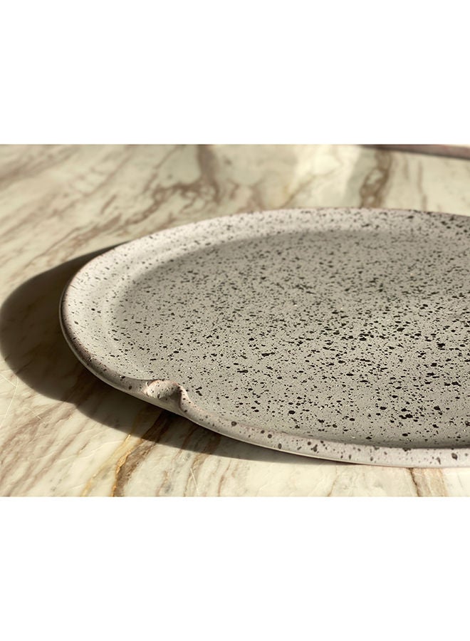 Home Pro طبق فخاري فضائي رمادي 27 سم - Image 2