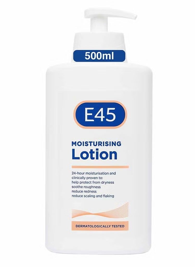 e45 24 Hours Moisturizing Body Lotion Help Reduce Dryness Roughness Redness Scaling and Flaking Skin 500 ml
