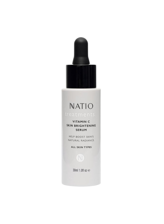 Natio Vitamin C Skin Brightening Serum, 30 ml - Antioxidant-Rich Vitamin C Face Serum - Radiance Boost with Aloe Vera, Shea Butter for All Skin Types - Image 1