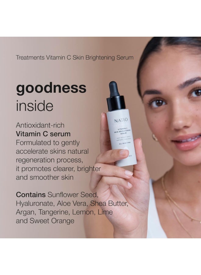 Natio Vitamin C Skin Brightening Serum, 30 ml - Antioxidant-Rich Vitamin C Face Serum - Radiance Boost with Aloe Vera, Shea Butter for All Skin Types - Image 2